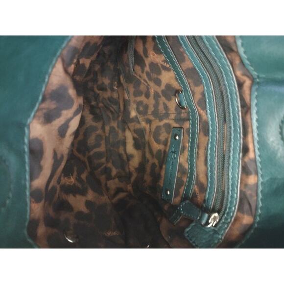 B.Makowsky Crossbody Kelly Green Butter Soft Leather Purse Bag - Picture 2 of 8